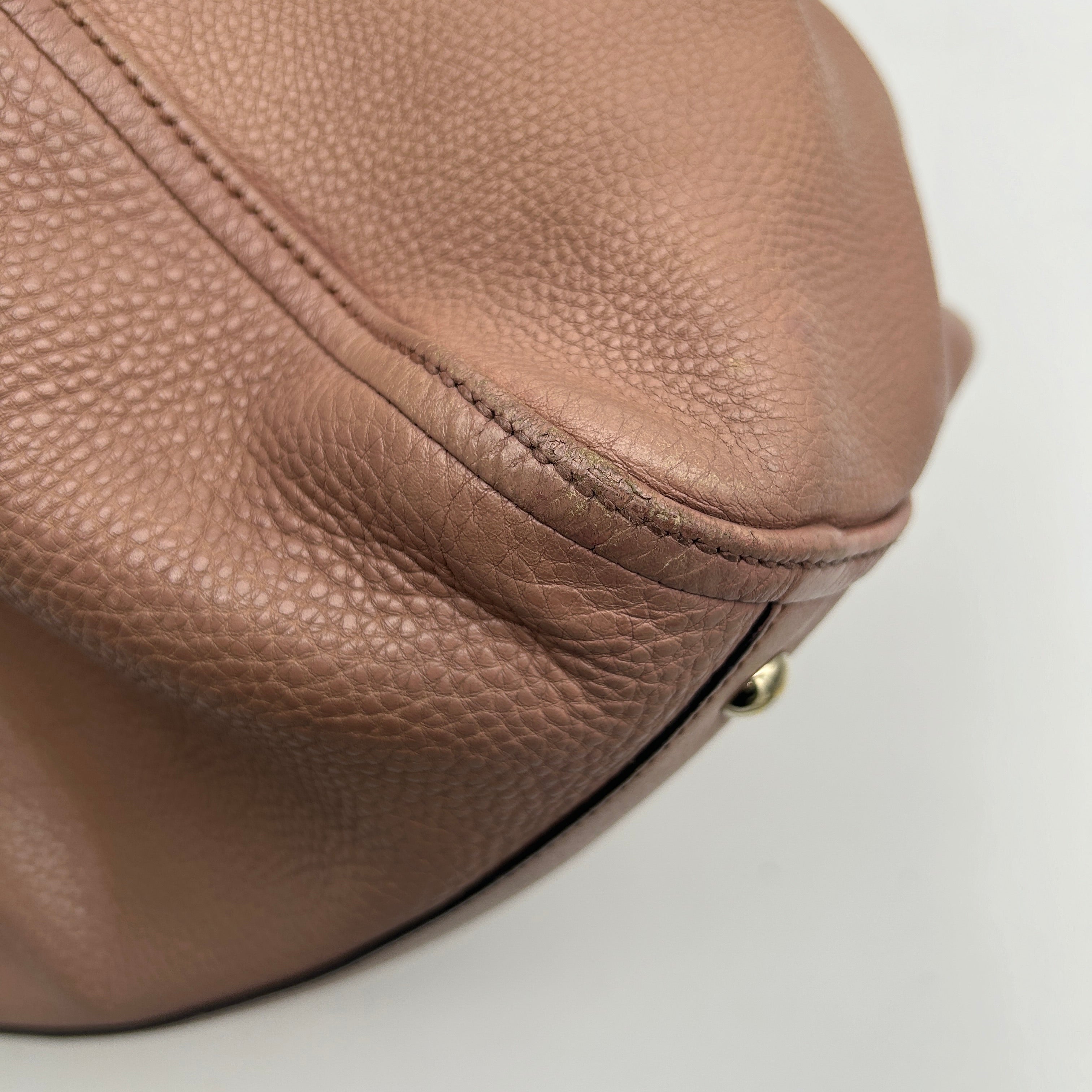 Gucci Soho Pink Leather Convertible Shoulder Bag Small