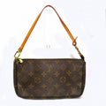 Louis Vuitton Pochette Accessoire  Canvas Clutch Bag