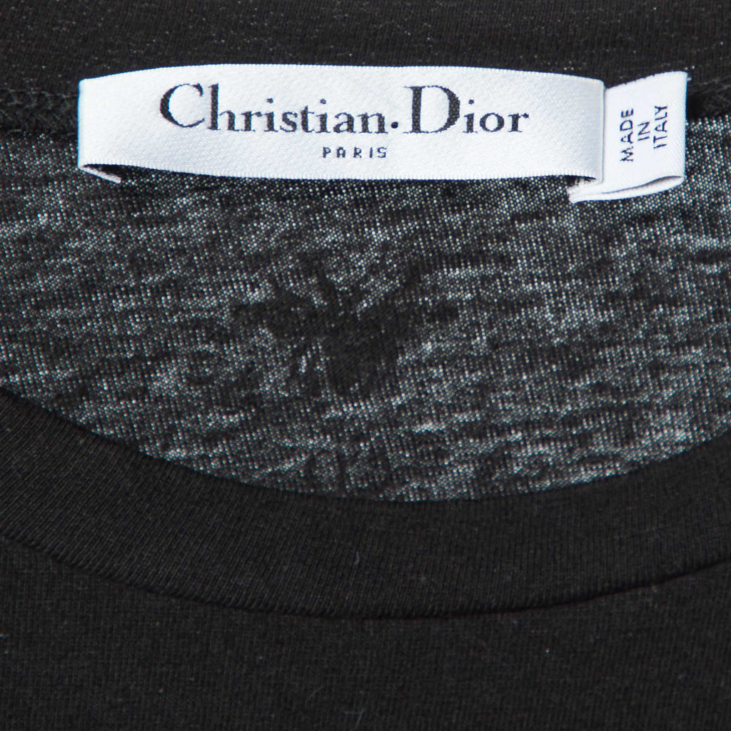 Dior Black Printed Cotton T-Shirt