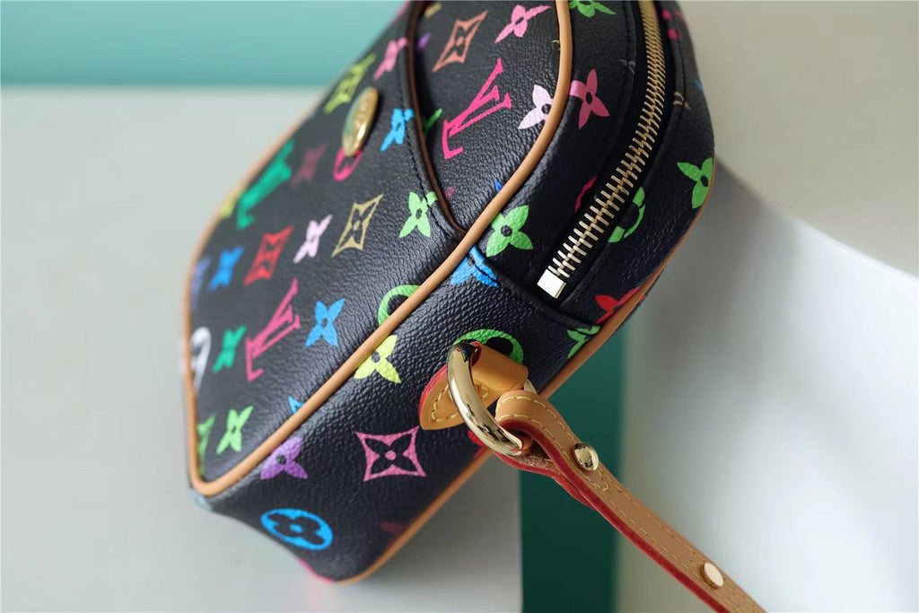 Louis Vuitton Rift Bag Monogram Multicolore Canvas Black For Women, WomenÃƒÂ¢Ã¢â€šÂ¬Ã¢â€žÂ¢s Handbags, Shoulder And crossbody Bags 5.7in/13.5cm Louis Vuitton