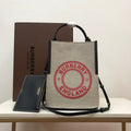 Top Quality PeGucciy Small Canvas Bag Gray For WomLB, Bags 9.8in/25cm