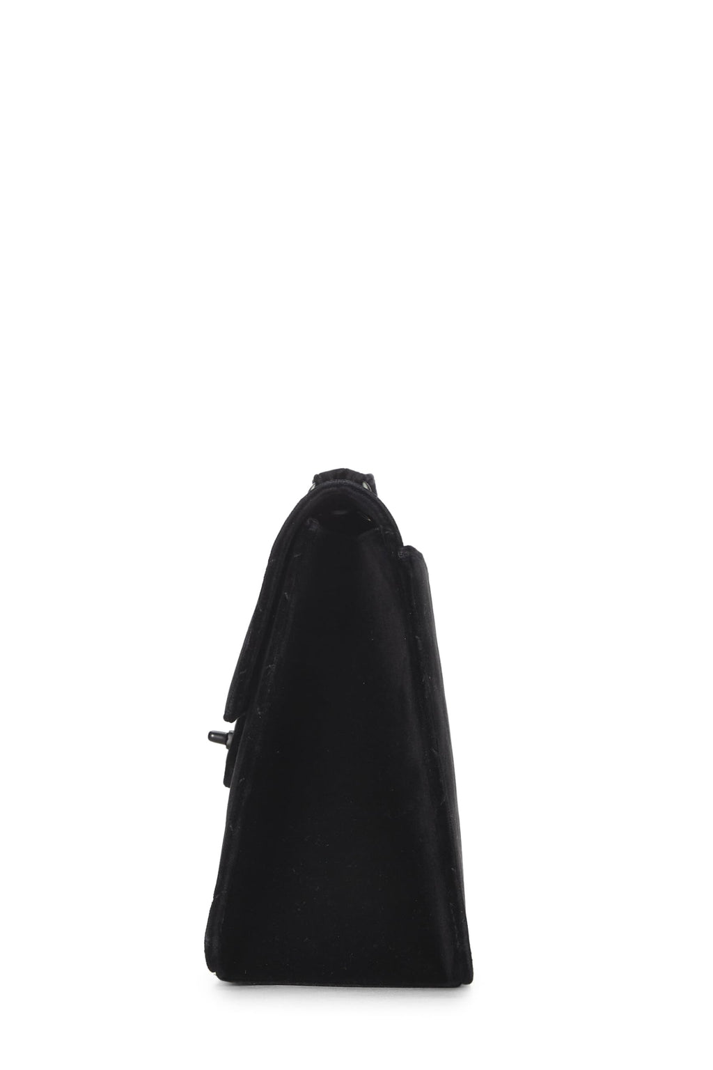 Chanel,  Black Velour Shoulder Bag, Black