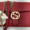 GUCCI Dollar Calfskin Small Interlocking G Shoulder Bag IT6DIAHDRW46