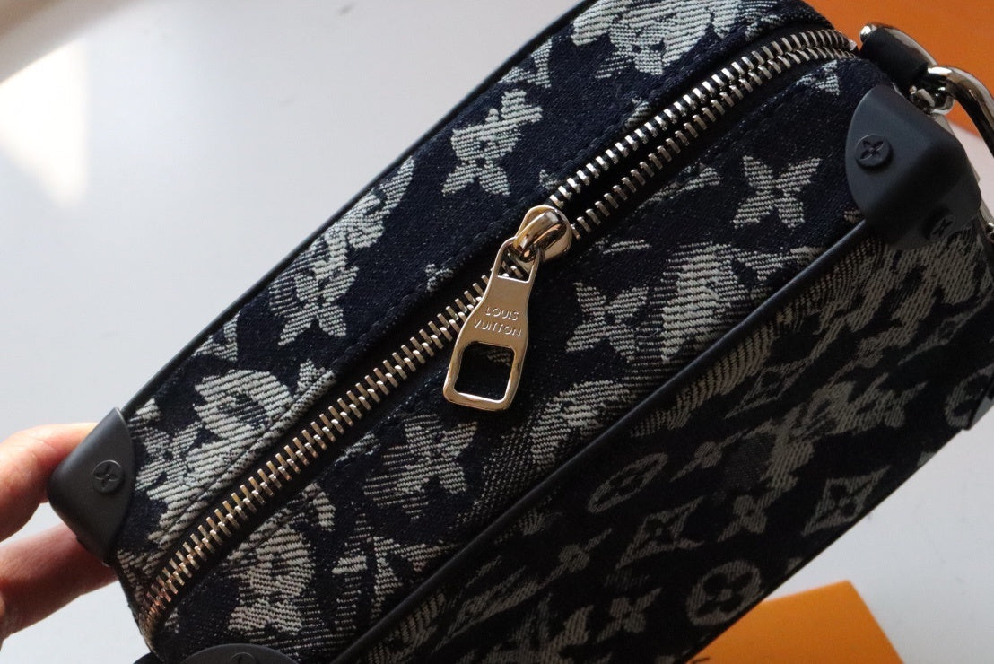 Louis Vuitton Mini Soft Trunk Monogram Tapestry Canvas By Virgil Abloh For Women, WoBags, Shoulder And Crossbody Bags 7.3in/18.5cm Louis Vuitton M80033
