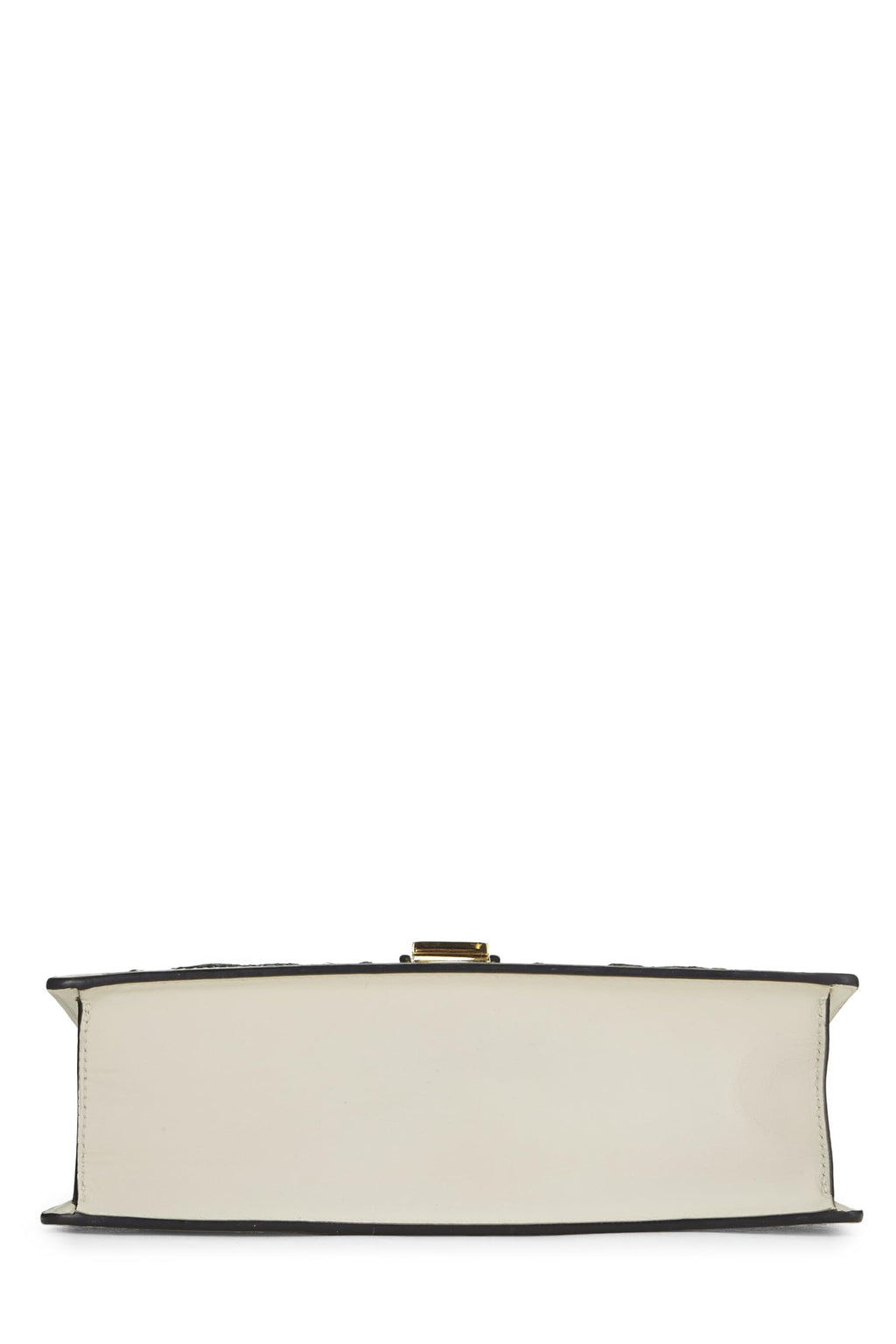 Gucci,  White Leather Embroidered SyLouis Vuittonie Shoulder Bag Small, White