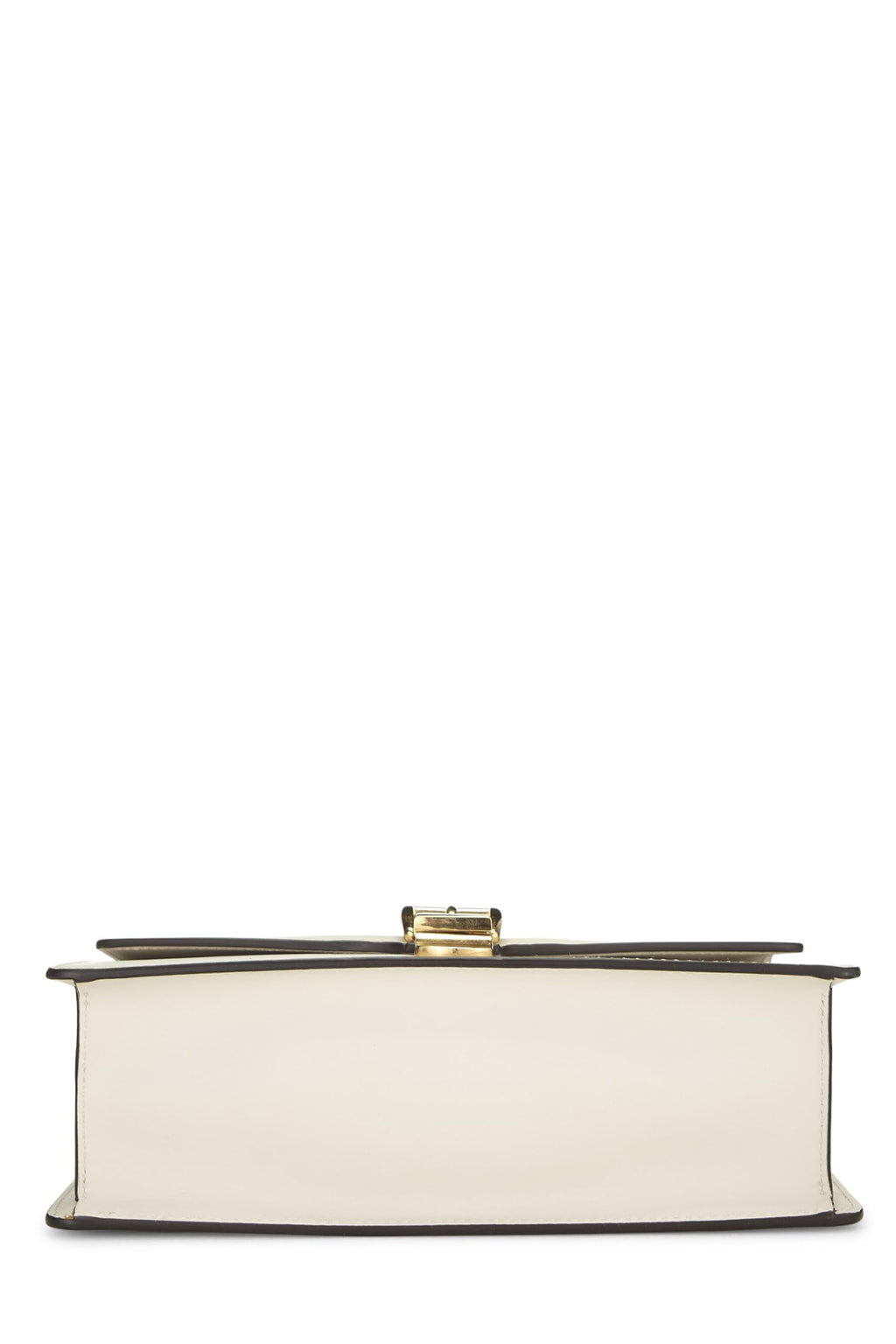 Gucci,  White Leather SyLouis Vuittonie Shoulder Bag, White
