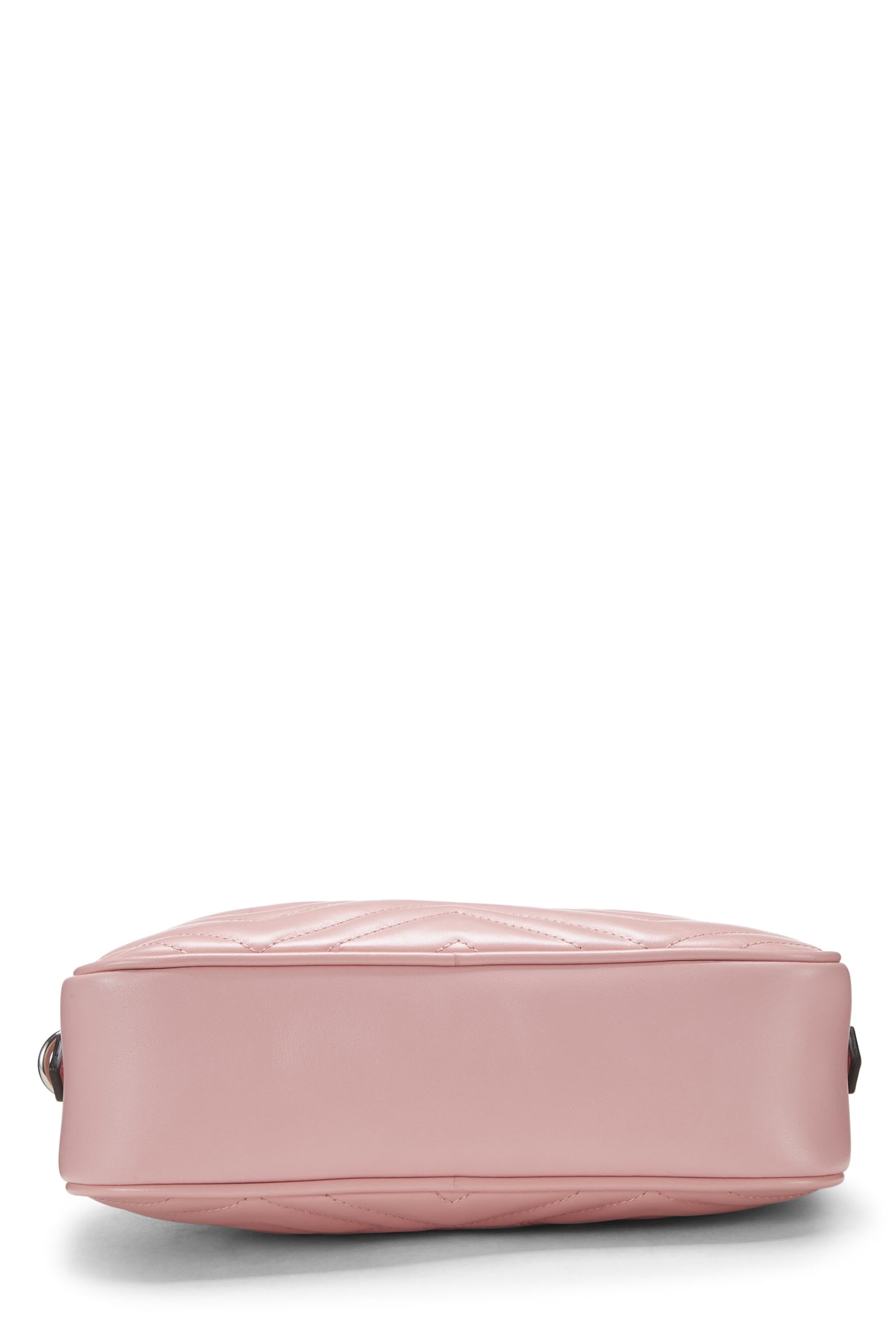 Gucci,  Pink Leather Gucci Marmont Crossbody Bag Small, Pink