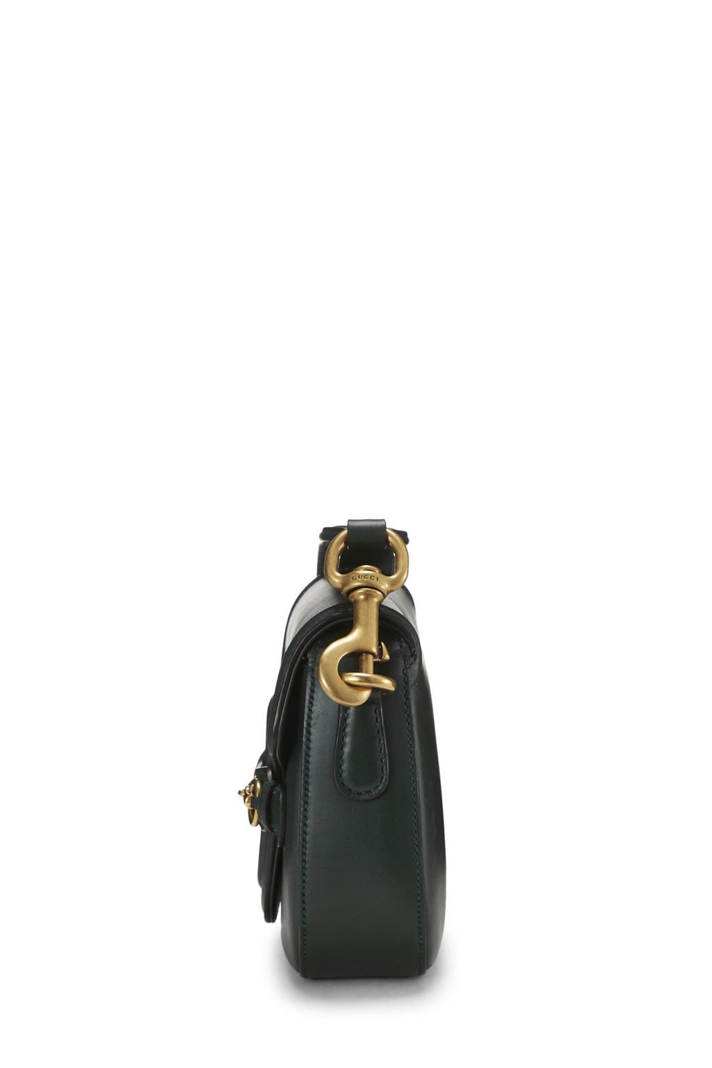 Gucci,  Green Leather Lady Web Shoulder Bag Small, Green