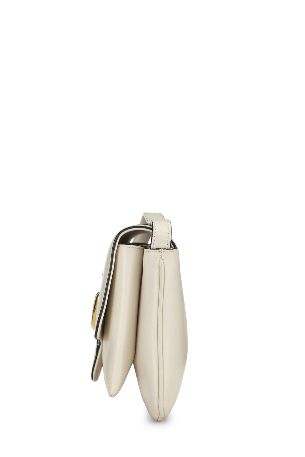 Gucci,  White Leather Arli Shoulder Bag Small, White