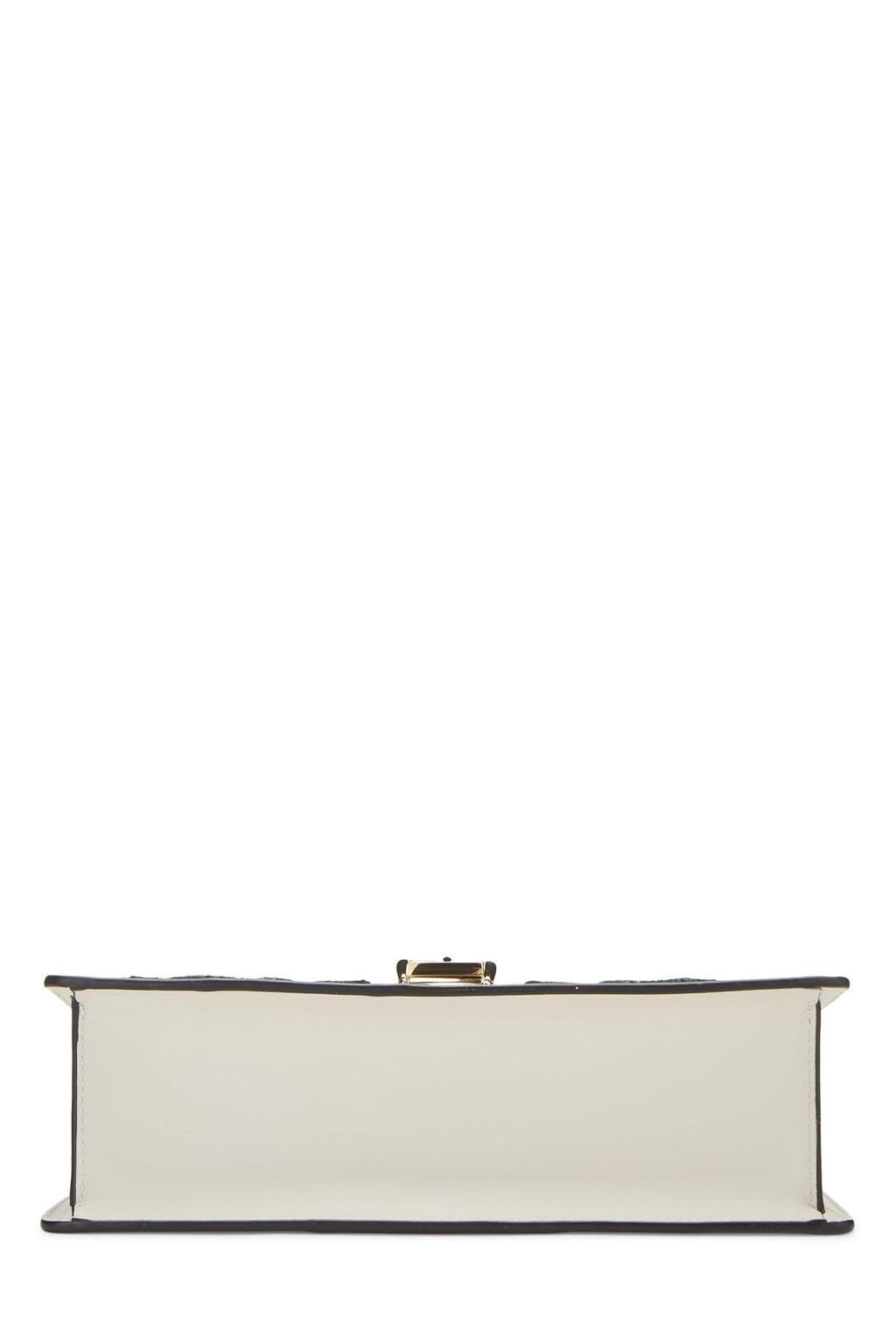 Gucci,  White Floral Embroidered Leather SyLouis Vuittonie Shoulder Bag Small, White