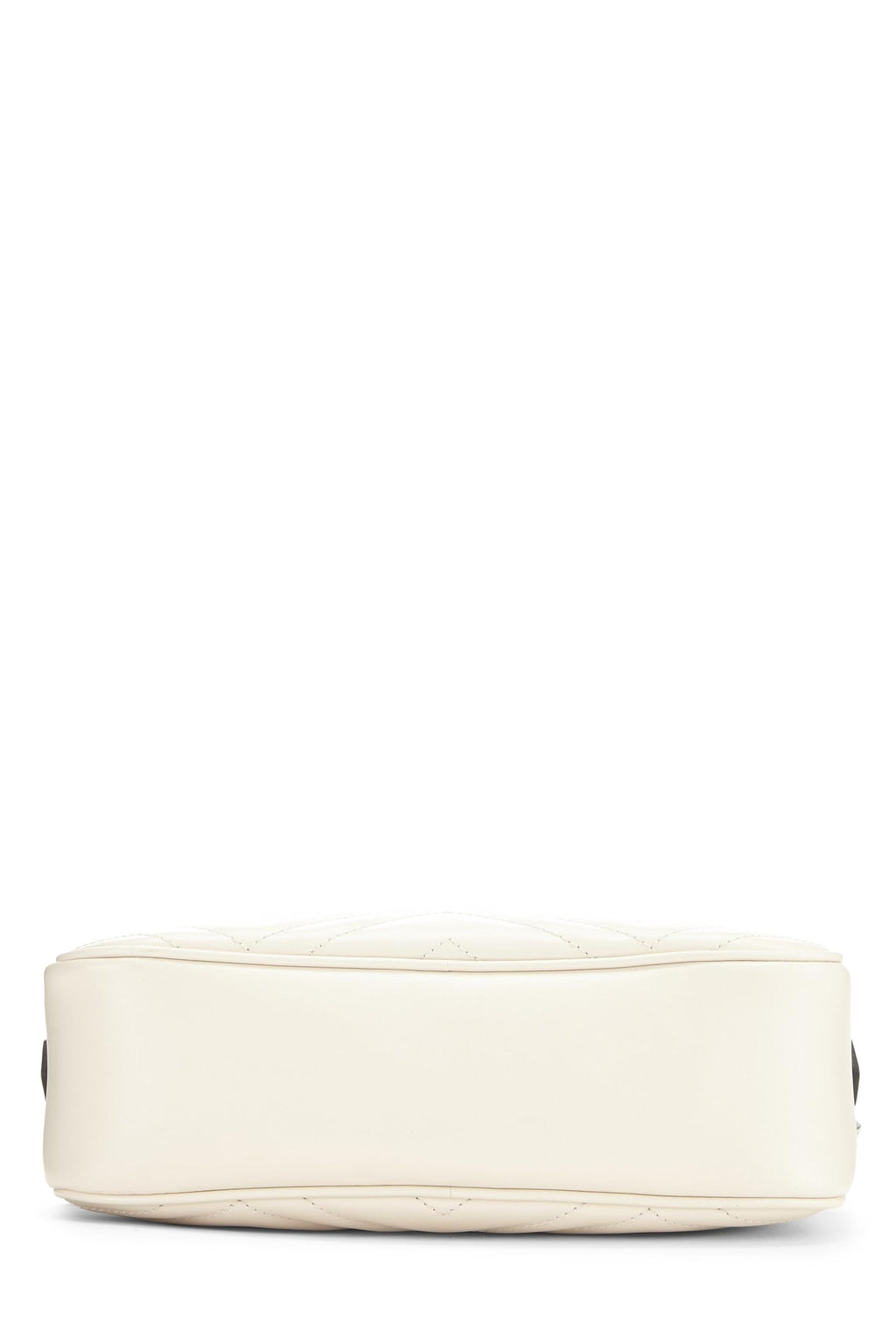 Gucci,  White Leather Gucci Marmont Crossbody Small, White