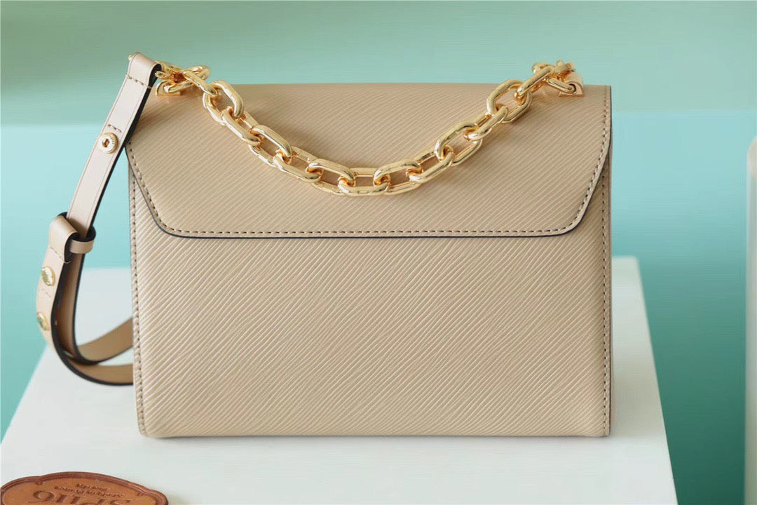 Louis Vuitton Twist MM Epi Beige For Women,  Shoulder And Crossbody Bags 9.1in/23cm Louis Vuitton
