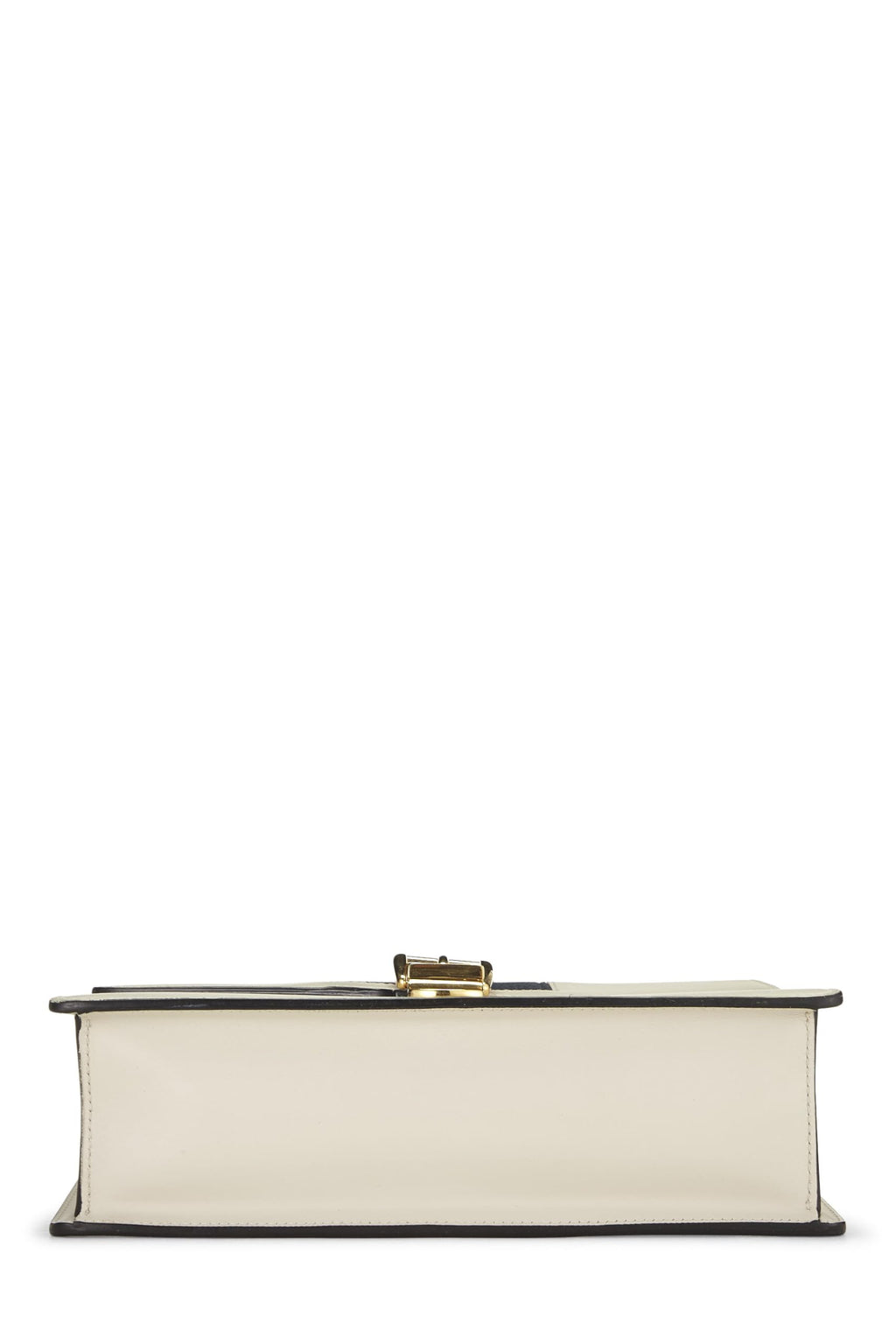 Gucci,  White Leather SyLouis Vuittonie Shoulder Bag Small, White