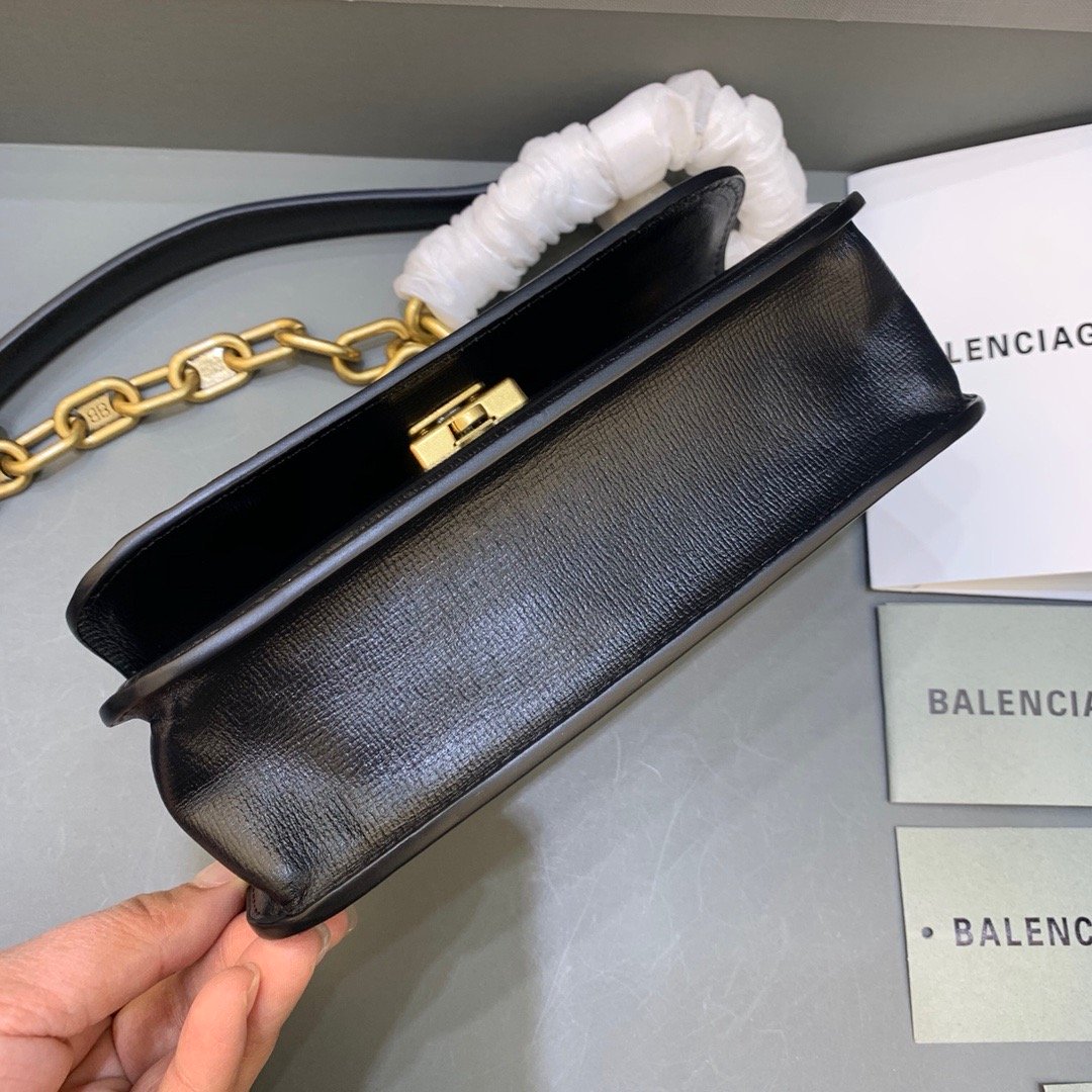 Gossip Small On Chain Shoulder Bag Black, For Women,  Bags 7.4in/19cm