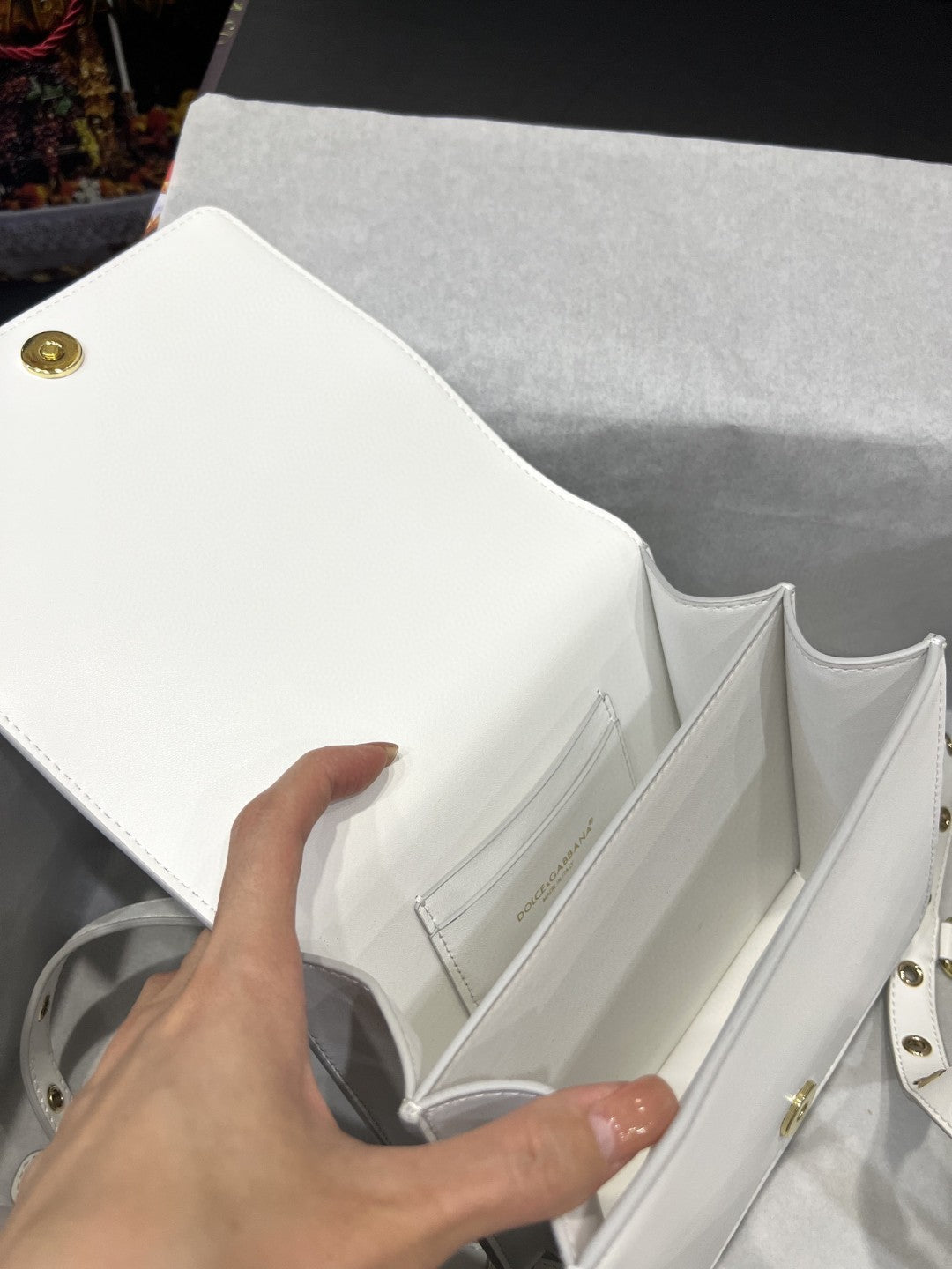 DG Crossbody 3.5 Bag White For Women 6.9in/18cm DG Burberry7037AW57680002