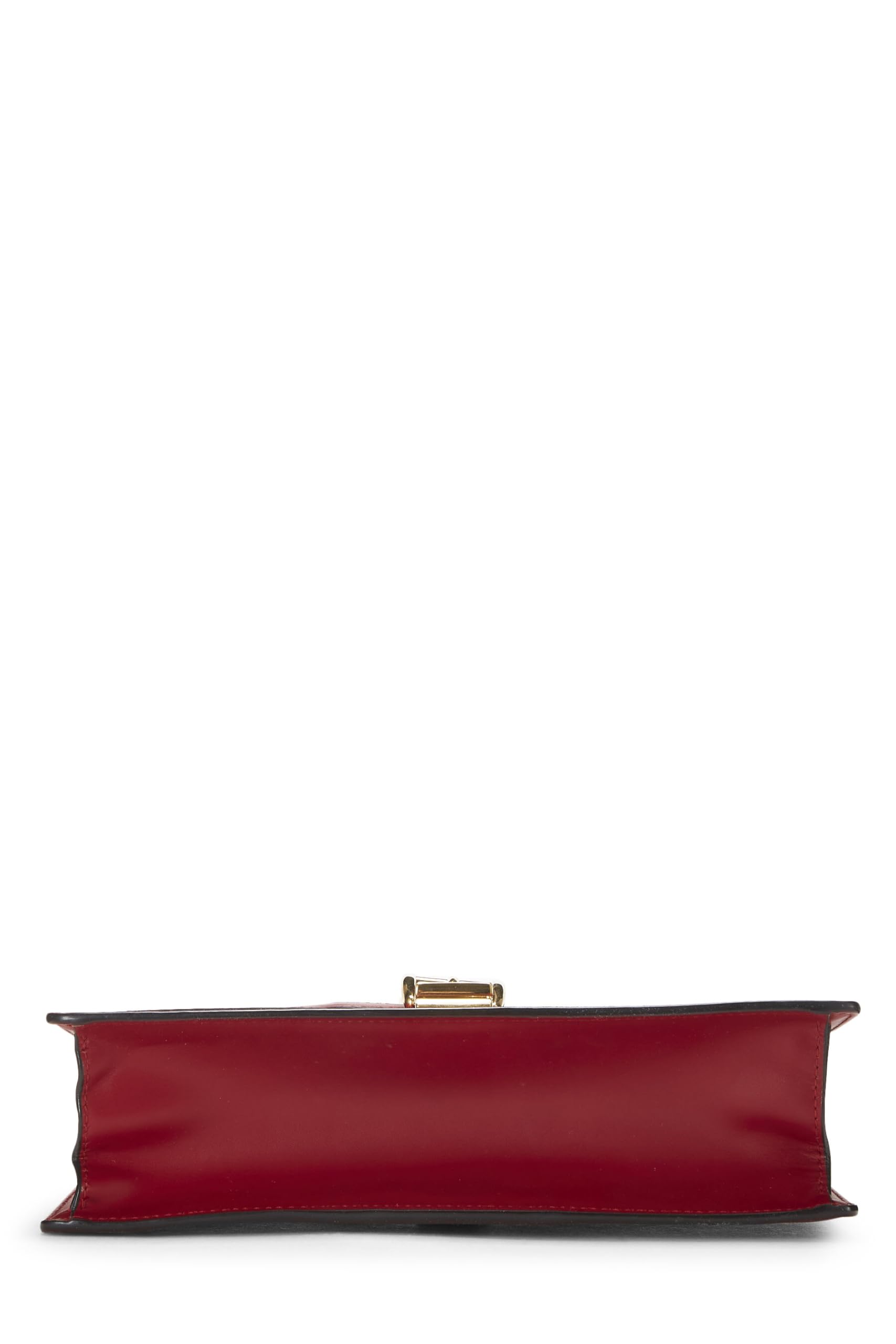 Gucci,  Red Leather SyLouis Vuittonie Shoulder Bag, Red