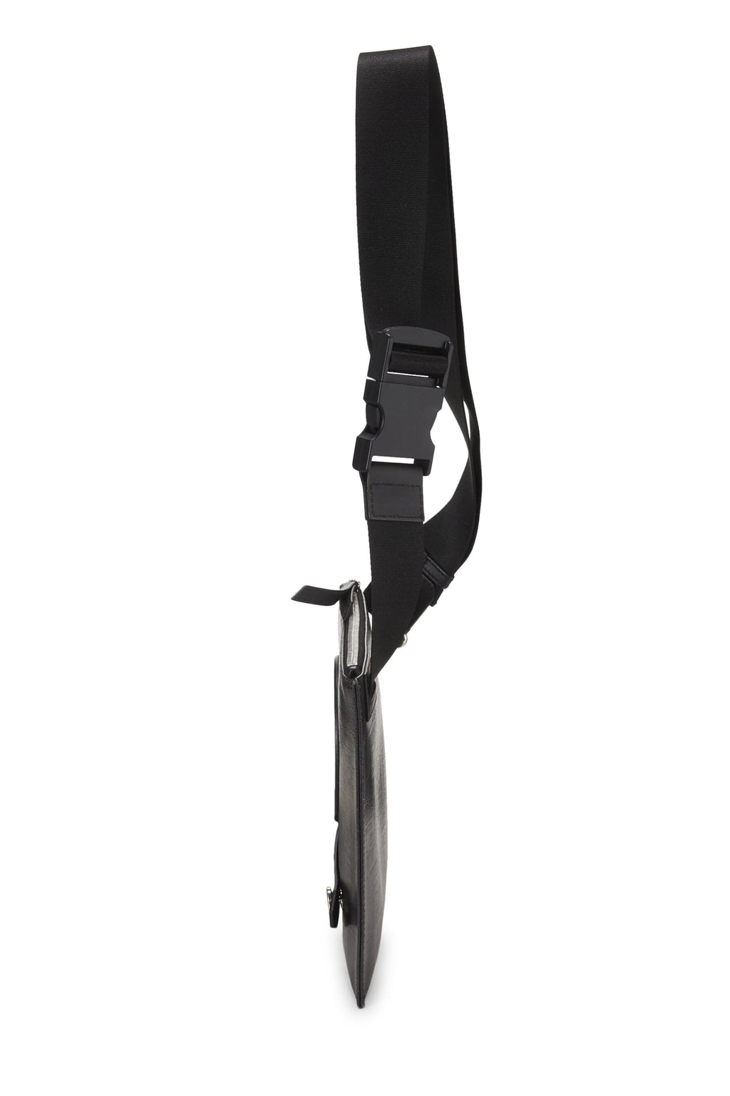 ,  Black Zucca Coated Canvas Crossbody Bag, Black