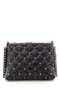 Valentino Black Candystud Shoulder Handbag