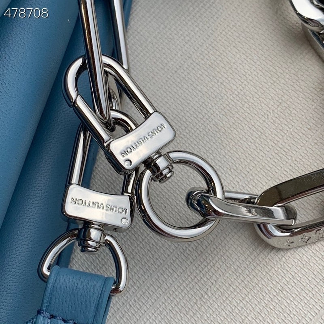 Louis Vuitton Coussin PM Monogram Embossed Puffy Light Blue For Women, WomenÃƒÂ¢Ã¢â€šÂ¬Ã¢â€žÂ¢s Handbags, Shoulder And Crossbody Bags 10.2in/26cm Louis Vuitton