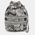 Black/White Plan De Paris Nylon Diortravel Pouch
