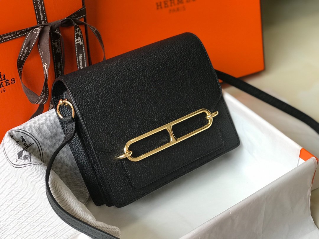 Mini Evercolor Sac Roulis 19 Black For Women, Handbags, Shoulder Bags 7.5in/19cm