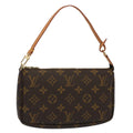 Louis Vuitton Pochette Accessoire  Canvas Clutch Bag
