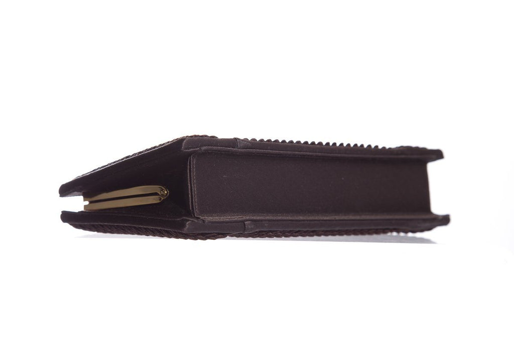 Judith Leiber Brown Clutch
