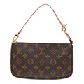 Louis Vuitton Pochette Accessoire  Canvas Clutch Bag