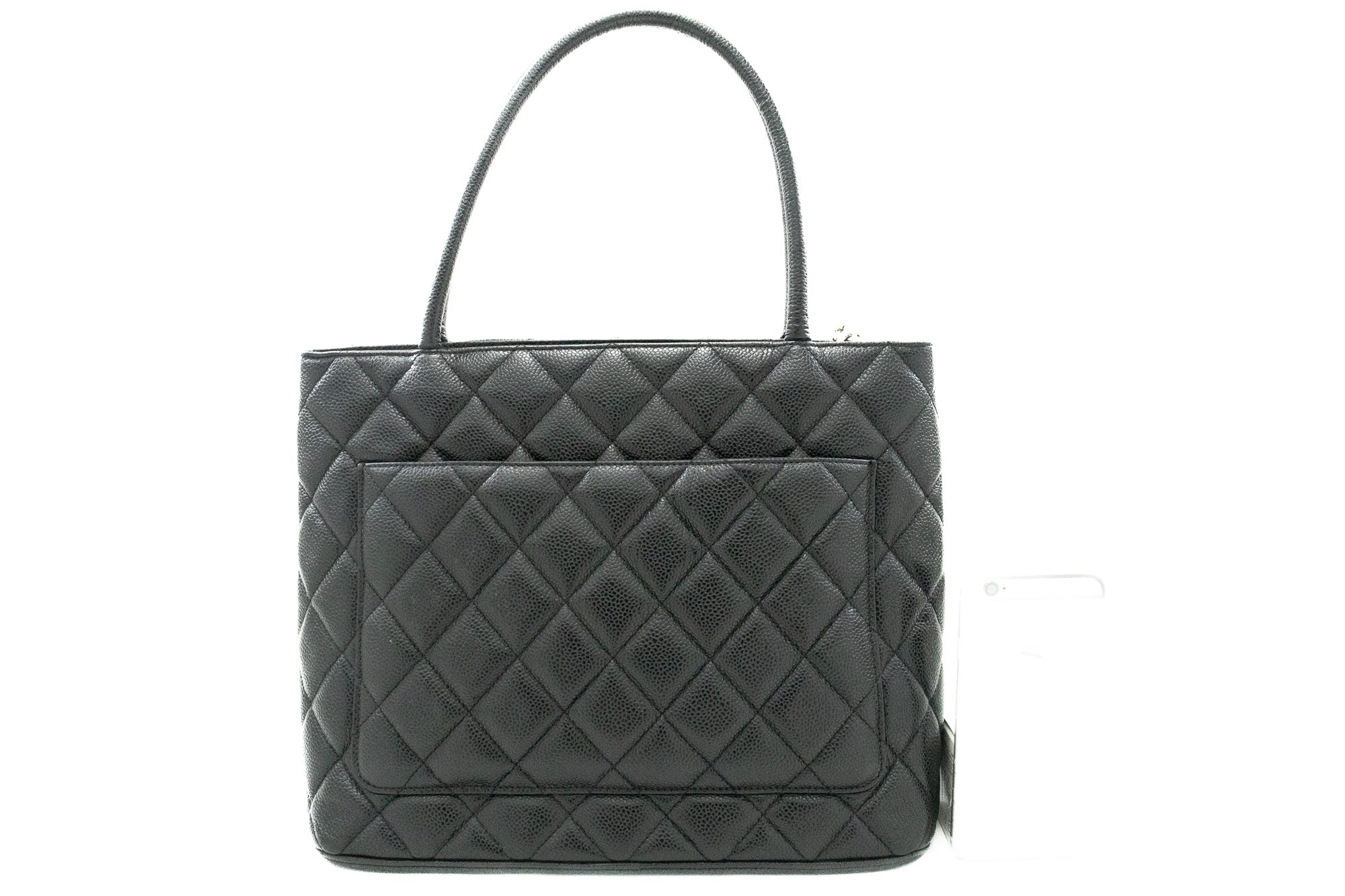 CHANEL SiLouis Vuittoner Medallion Caviar Shoulder Bag Grand Shopping Tote i75