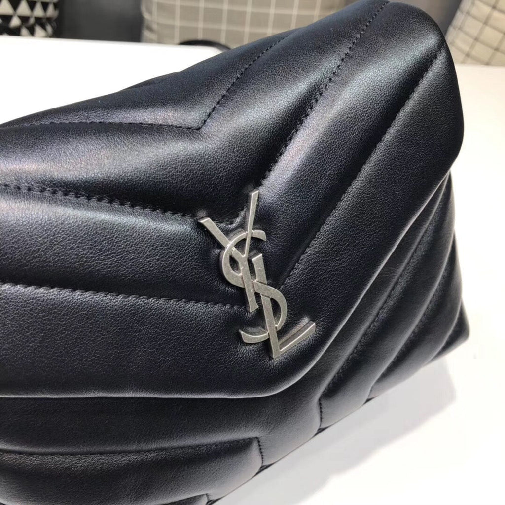Top Quality Loulou Mini Shoulder Bag Black For Women 7in/18cm YSL