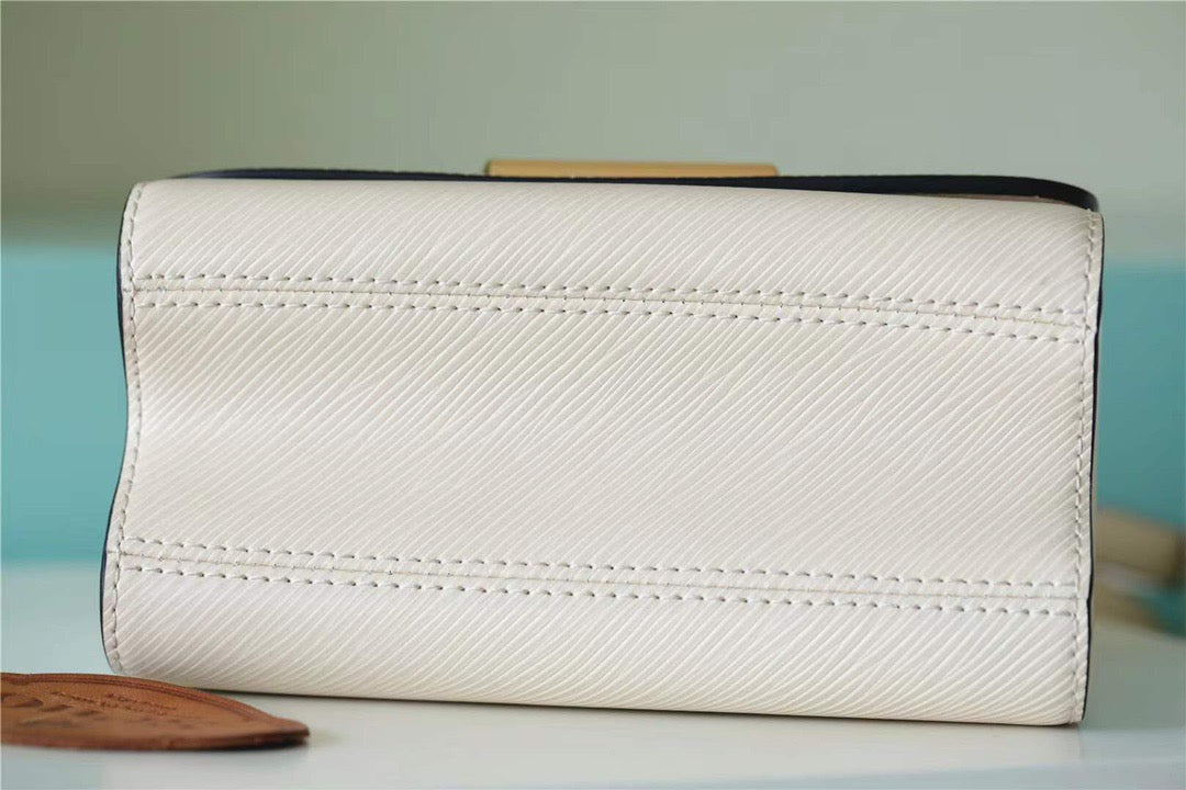 Louis Vuitton Twist MM Epi White For Women, Women’s Bags, Shoulder And Crossbody Bags 9.1in/23cm Louis Vuitton
