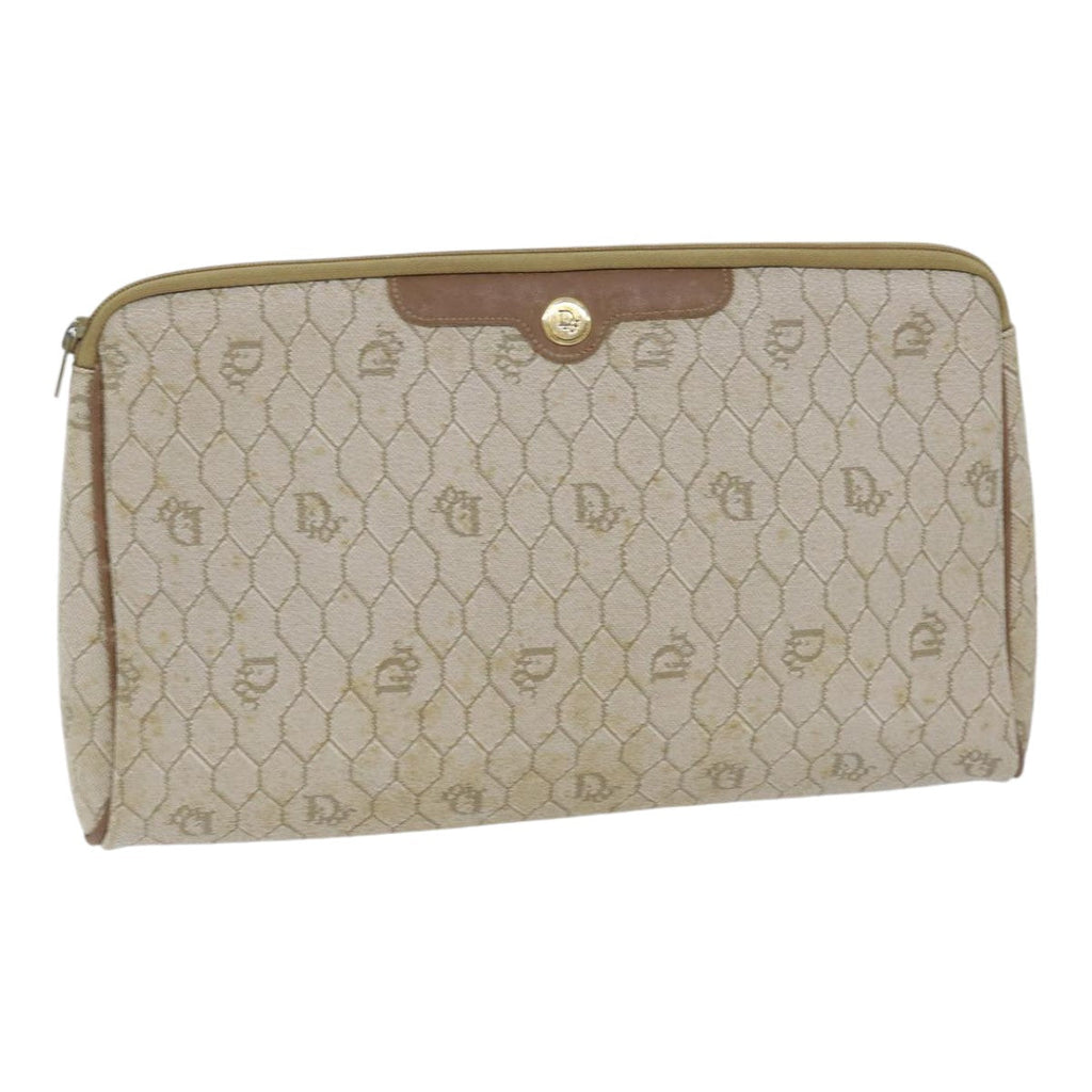 Dior Honeycomb  Canvas Clutch Bag