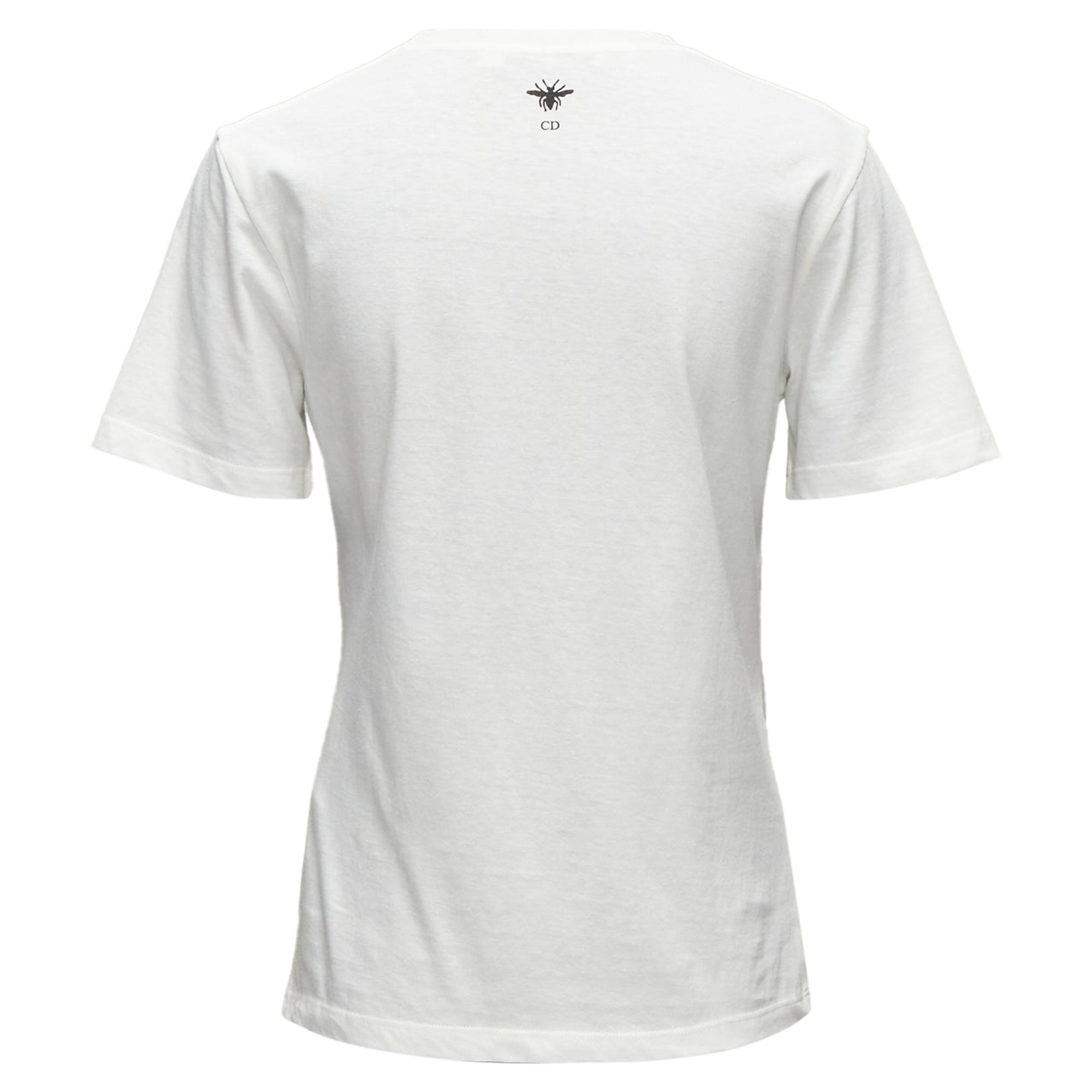 Dior Lucky Dior Zodiac Pixel Print Cotton Linen Short Sleeve Tshirt