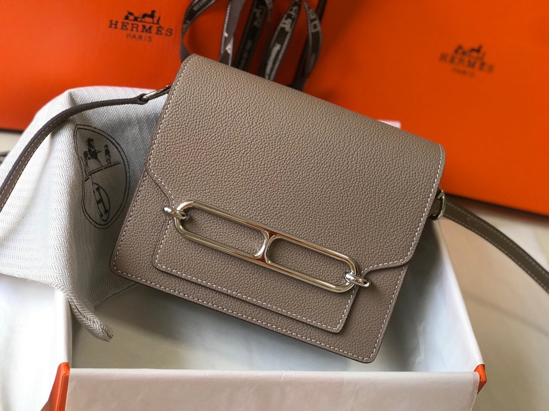 Mini Evercolor Sac Roulis 19 Grey For Women, Handbags, Shoulder Bags 7.5in/19cm