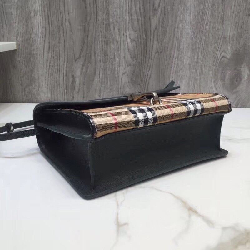 Small Vintage Check And Crossbody Bag Grey For Women, WomenÃ¢â‚¬â„¢s Bags 9in/24cm