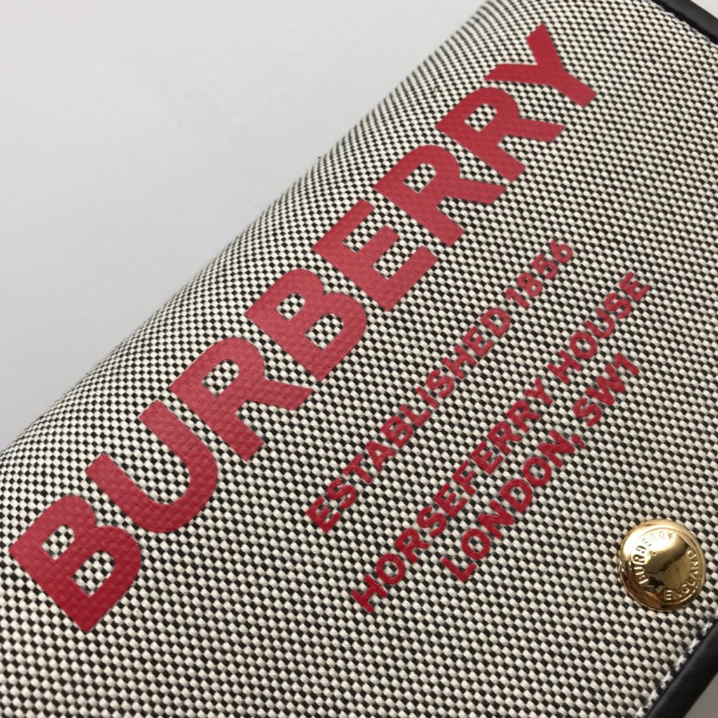 Burberry Horseferry Print Cotton Canvas Small Crossbody Bag For Women, Bags 7.1in/18cm