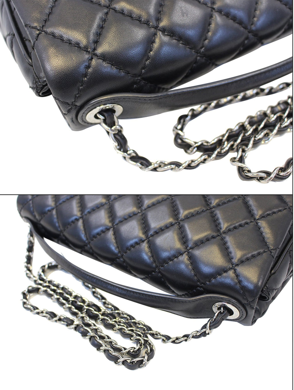 Chanel Black  Leather Jumbo Flap Bag