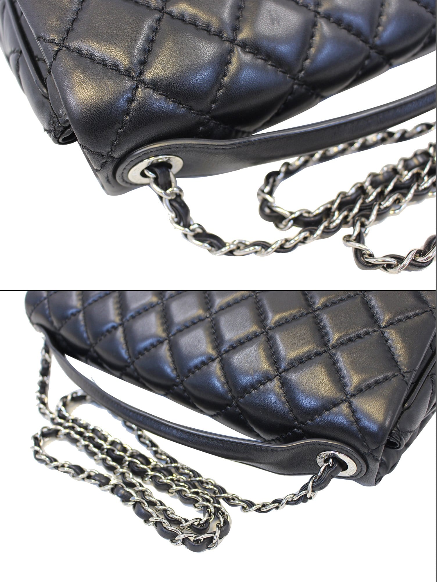Chanel Black  Leather Jumbo Flap Bag