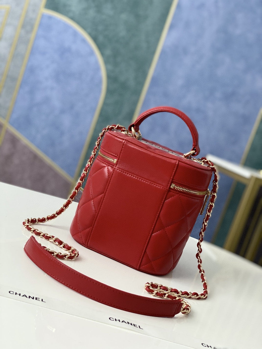 Chanelouis Vuittonanity Case Gold Hardware Burgundy For Women Handbags, Shoulder Bags 9.4in/24cmÃ‚Â 