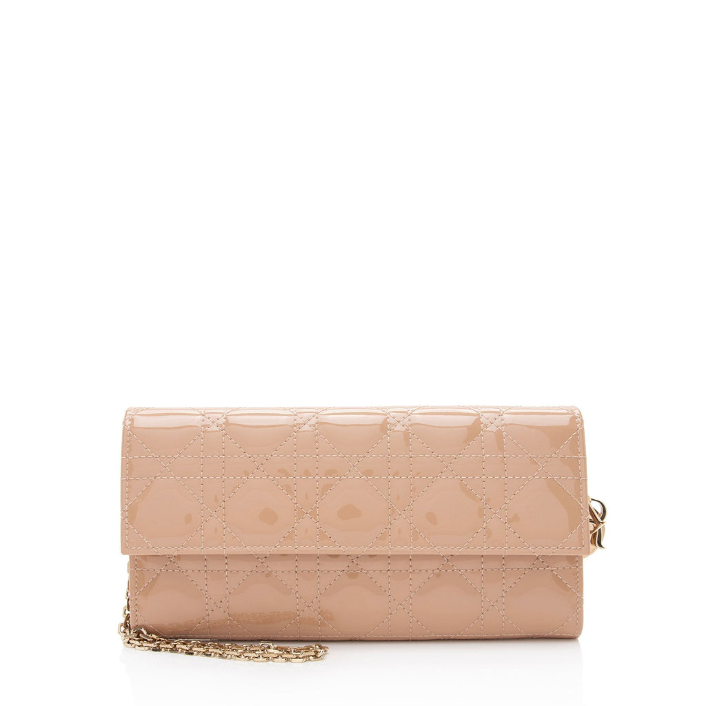 Dior  Leather Lady Dior Wallet on Chain