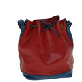 LOUIS VUITTON Epi Noe Shoulder Bag Bicolor Red Blue M44084 LV Auth 56553