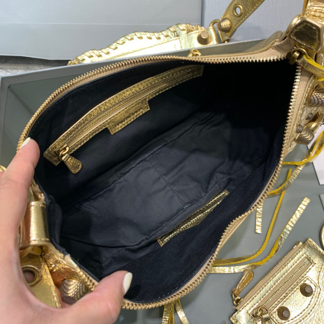 Le Cagole XS Shoulder Bag In Gold, For Women,  Bags 13in/33cm