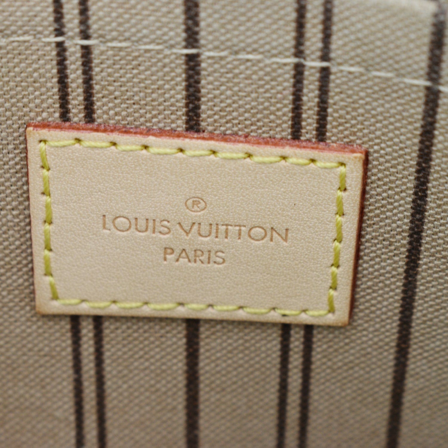 LOUIS VUITTON  Neverfull MM Monogram Canvas Tote Bag Brown