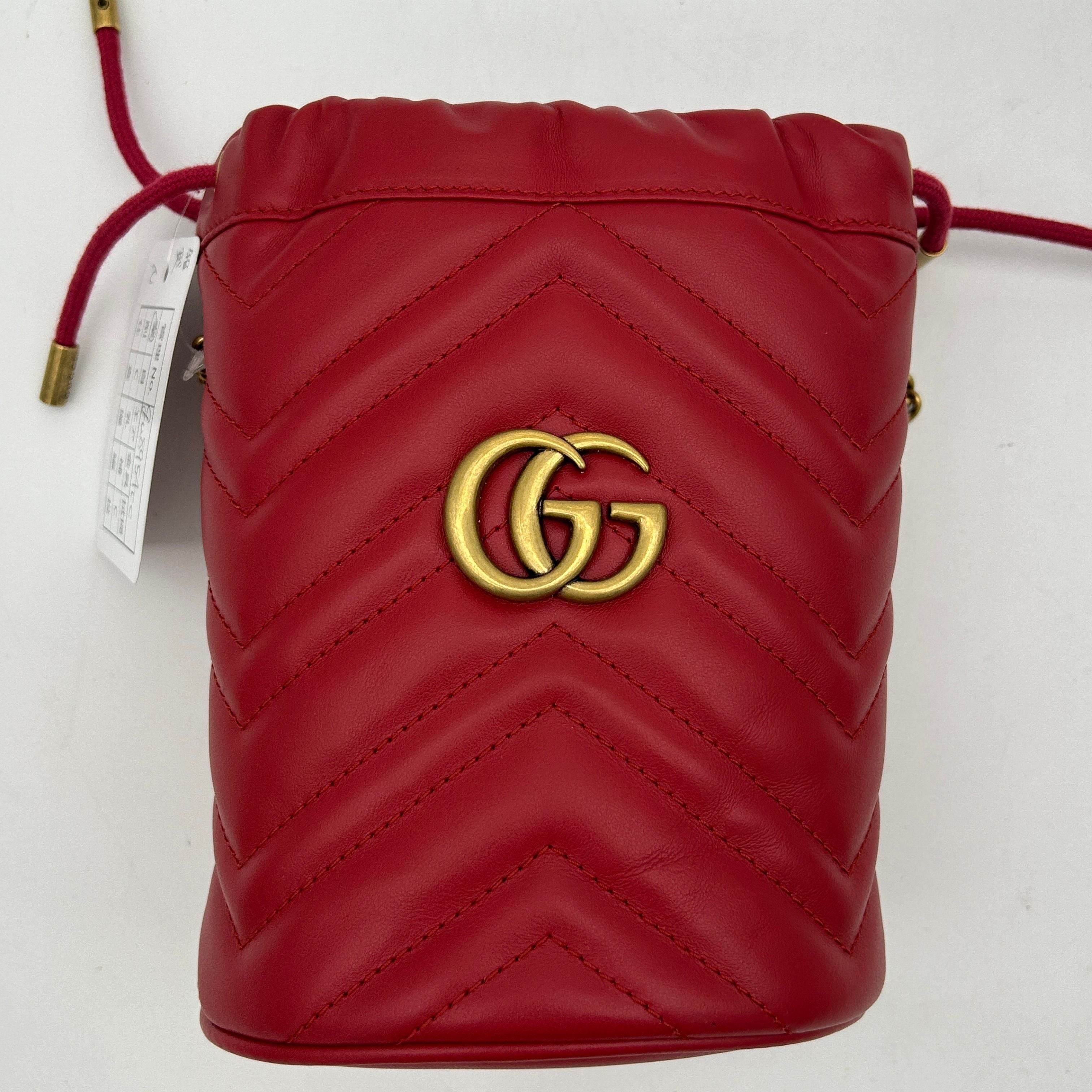 GUCCI GG Marmont Bucket Shoulder Bag gu8954cc