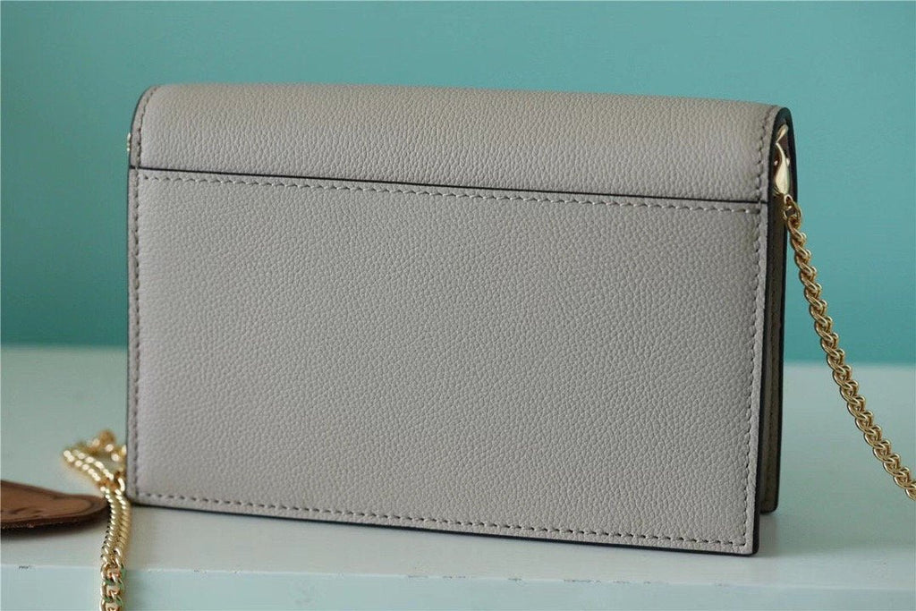 Louis Vuitton Mylockme Chain Pochette Grey For Women,  Shoulder and Crossbody Bags 7.5in/19cm Louis Vuitton 