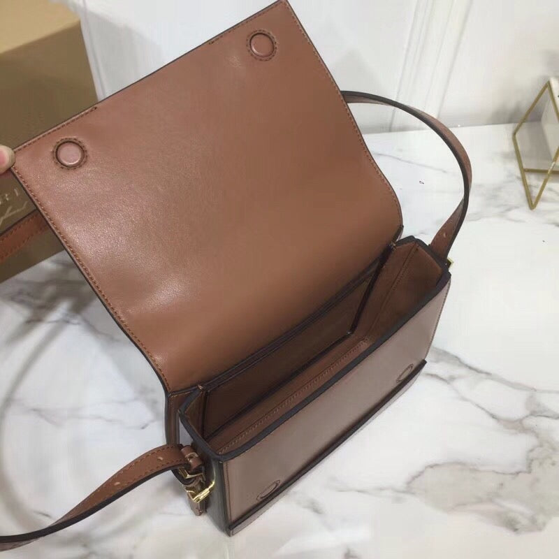 GraShoulder Bag Small Brown For Women, Bags 7.8in/20cm