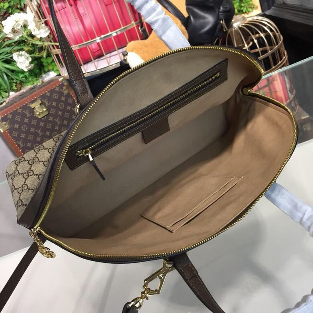 OphiGLAMIa MeGLAMIum Shoulder Bag Beige/Ebony Supreme Canvas For Women 13in/34cm 524533