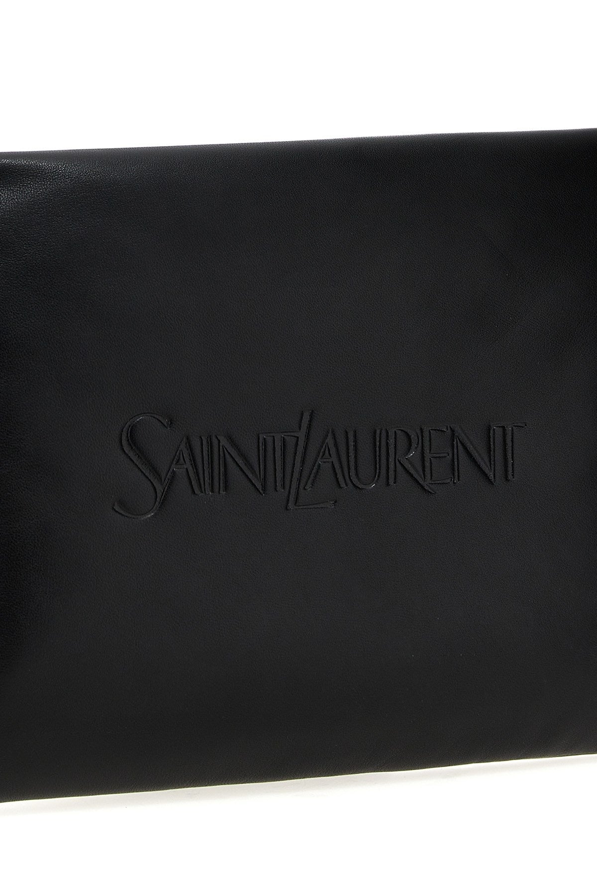Saint Laurent Men Logo Padded Clutch Bag