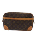 Louis Vuitton Compiegne 28  Canvas Clutch Bag