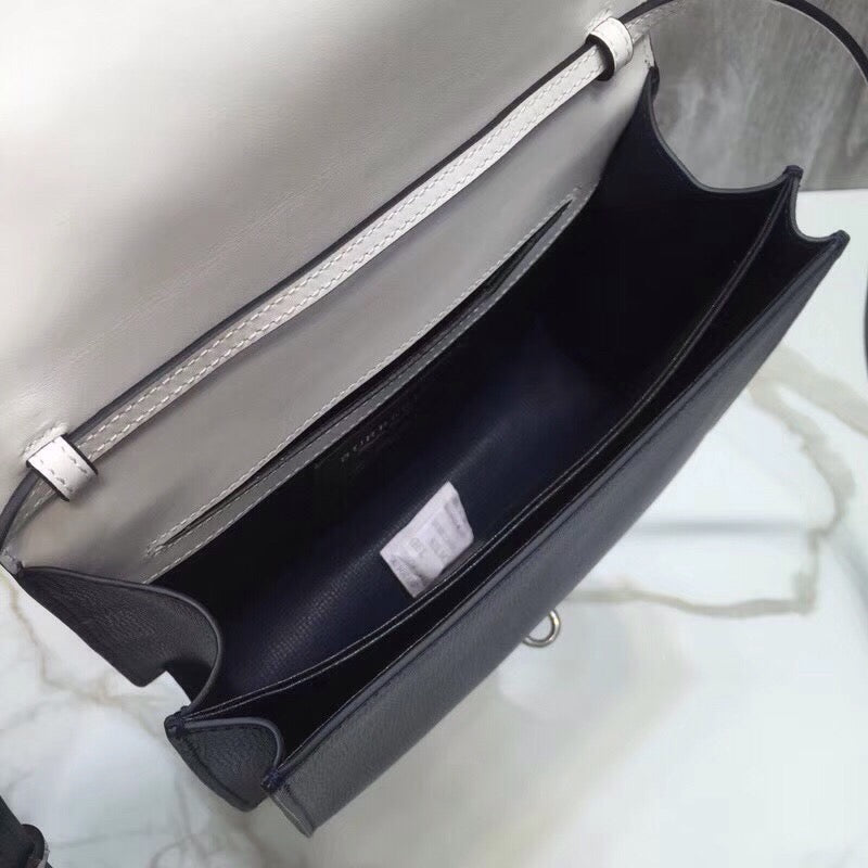 Small Macken Colorblock Crossbody Black/White Bag For Women, Bags 9.5in/24cm
